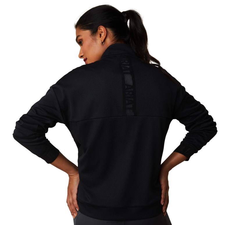 RJ66P3372 sweat-shirt Breathe 1/2 zip Ariat hauts noir femmes