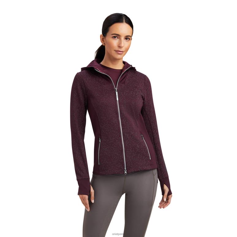 RJ66P3401 sweat-shirt zippé Lumina Ariat hauts mûre femmes