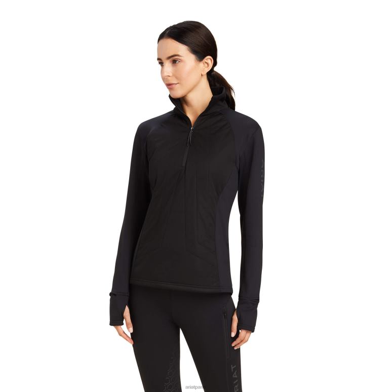 RJ66P3404 sweat-shirt venture 1/2 zip Ariat hauts noir femmes