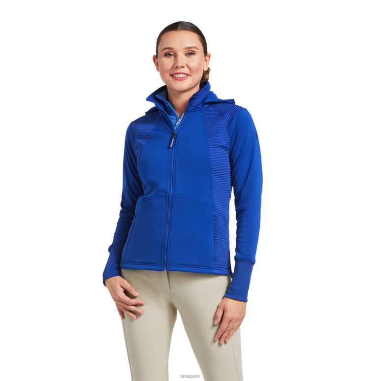 RJ66P3431 sweat à fermeture éclair Wilde Ariat hauts bleu mazarin femmes