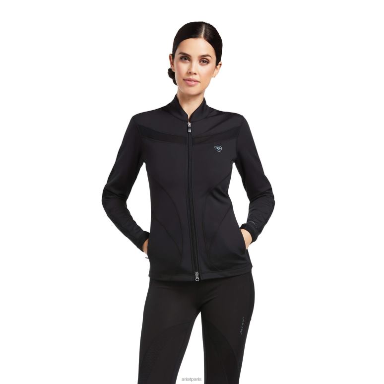 RJ66P3433 sweat zippé Ascent Ariat hauts noir femmes