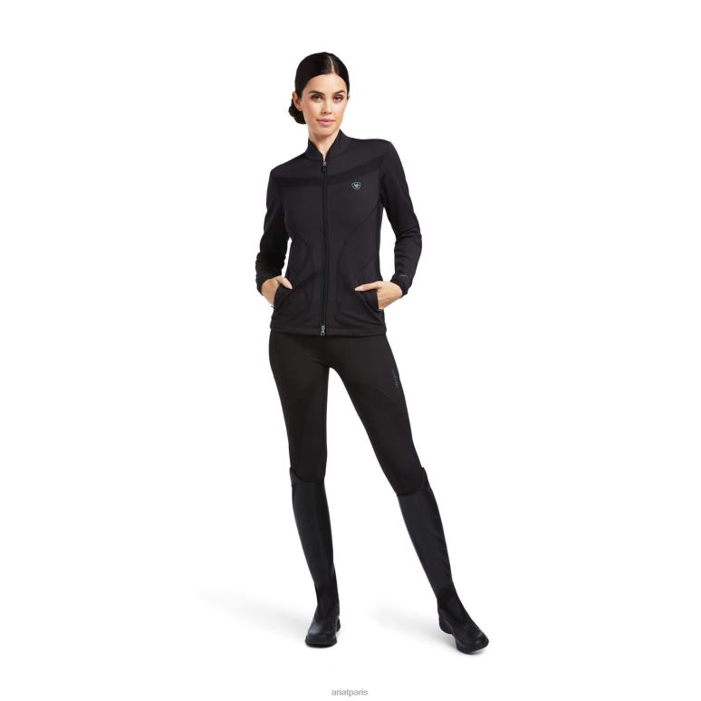 RJ66P3433 sweat zippé Ascent Ariat hauts noir femmes