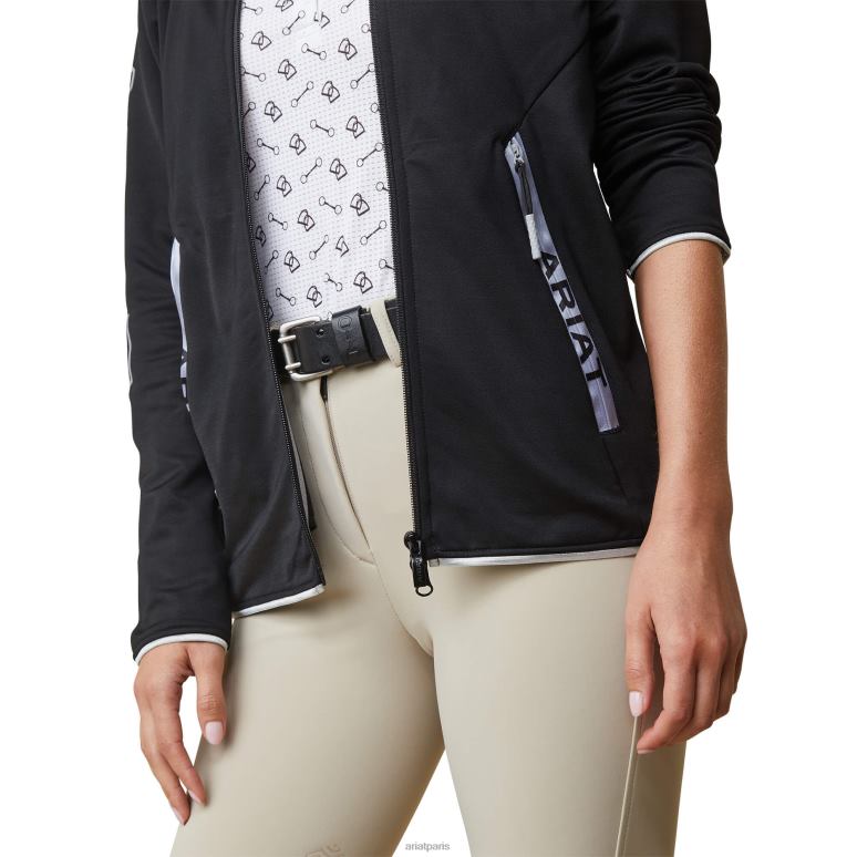 RJ66P3371 sweat à capuche zippé byron Ariat hauts noir femmes