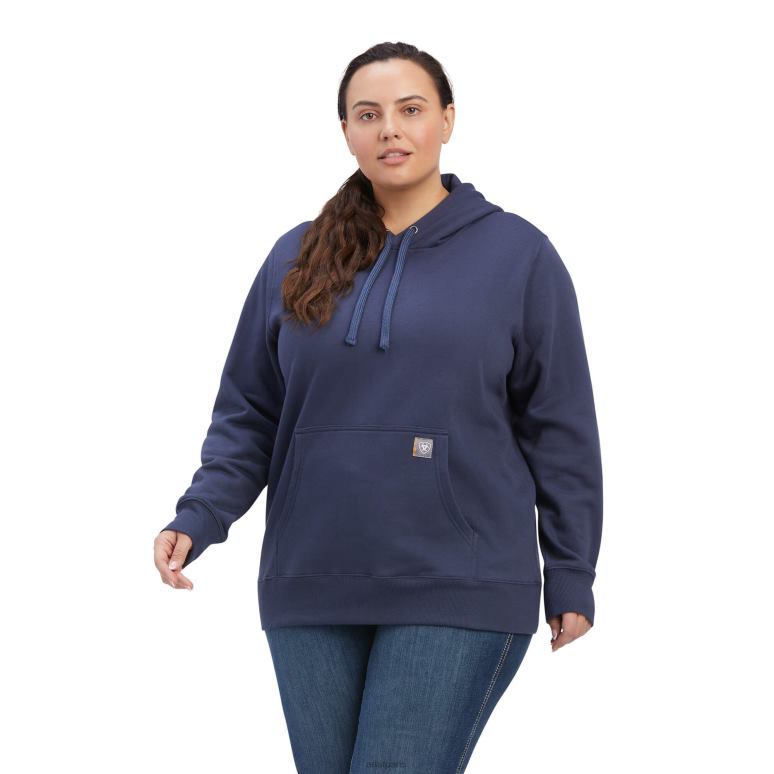 RJ66P3417 sweat à capuche graphique avec drapeau aztèque Ariat hauts humeur indigo femmes