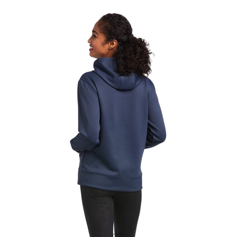 RJ66P3437 sweat à capuche tek Ariat hauts nuits bleues femmes
