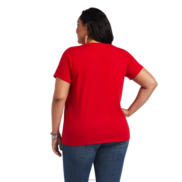 RJ66P2911 vrai tee-shirt firebird Ariat hauts salsa femmes