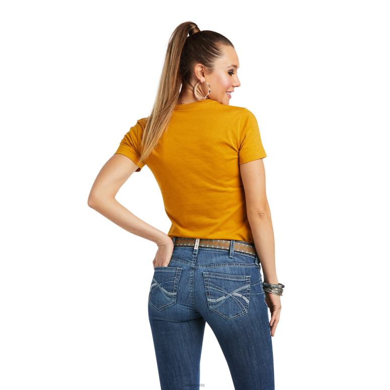 RJ66P2966 tee-shirt fille de ferme Ariat hauts bruyère d'argousier femmes