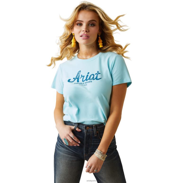 RJ66P2970 véritable tee-shirt de biens durables Ariat hauts Gulf Stream femmes