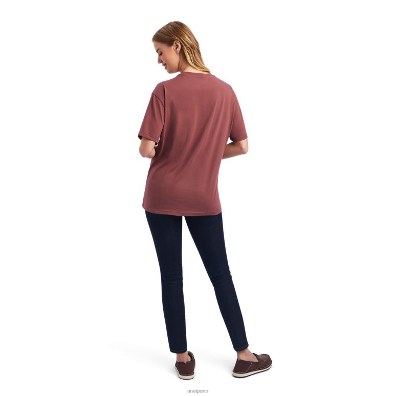 RJ66P3171 je voulais un tee-shirt Ariat hauts gingembre sauvage femmes