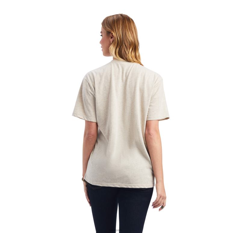 RJ66P3188 tee-shirt esprit de liberté Ariat hauts bruyère à l'avoine femmes