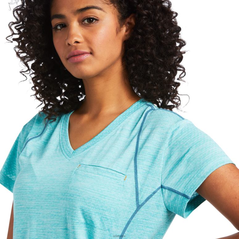 RJ66P3192 t-shirt évolution des barres d'armature Ariat hauts ruisseau des prés femmes