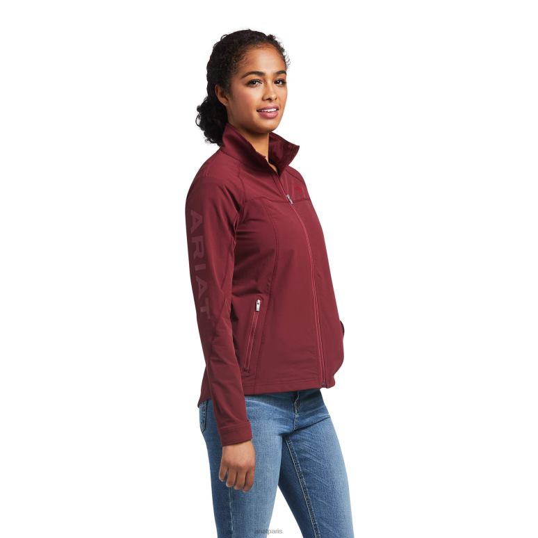 RJ66P3487 veste softshell agile Ariat hauts zinfandel femmes