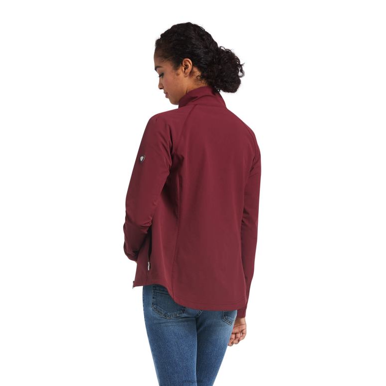 RJ66P3487 veste softshell agile Ariat hauts zinfandel femmes