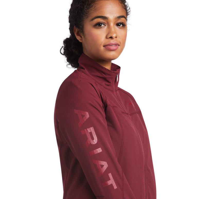 RJ66P3487 veste softshell agile Ariat hauts zinfandel femmes