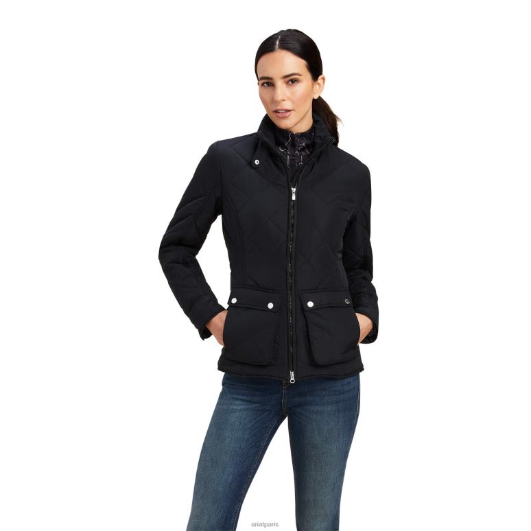 RJ66P3490 veste provinciale Ariat hauts noir femmes