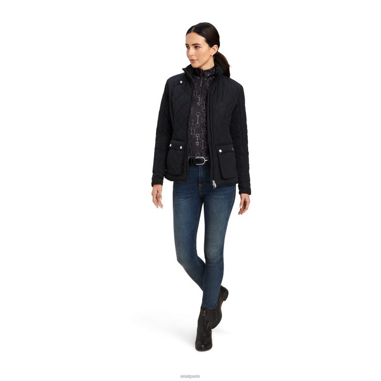 RJ66P3490 veste provinciale Ariat hauts noir femmes