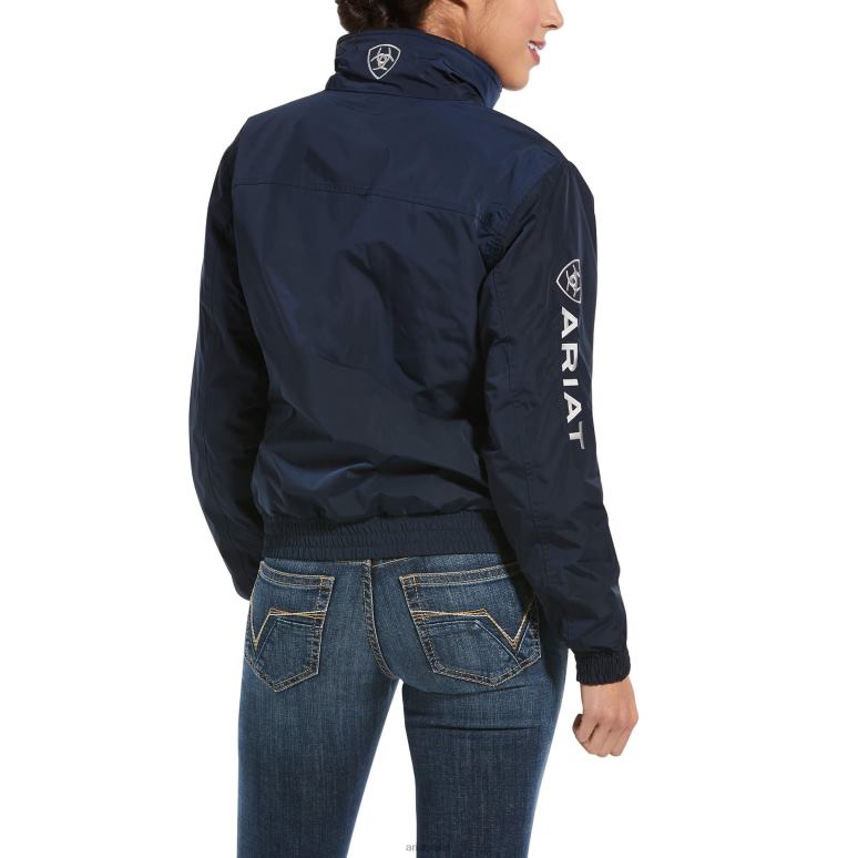RJ66P3495 veste d'écurie Ariat hauts marine femmes