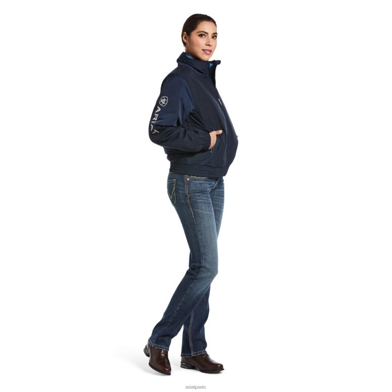RJ66P3495 veste d'écurie Ariat hauts marine femmes
