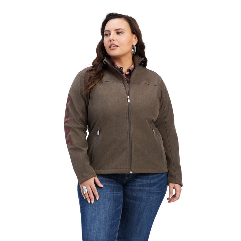 RJ66P3503 nouvelle veste softshell de l'équipe Ariat hauts bruyère à écorce de banian femmes
