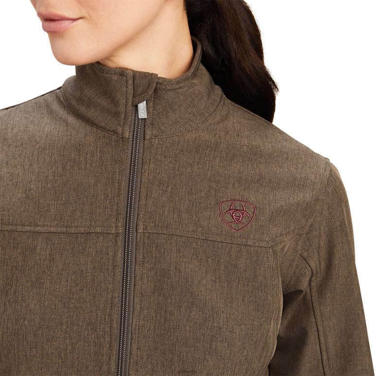 RJ66P3503 nouvelle veste softshell de l'équipe Ariat hauts bruyère à écorce de banian femmes