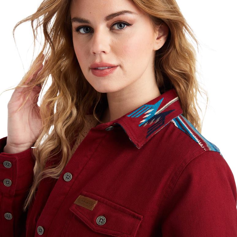 RJ66P3509 veste-chemise shacket chimayo Ariat hauts rubaiyat femmes