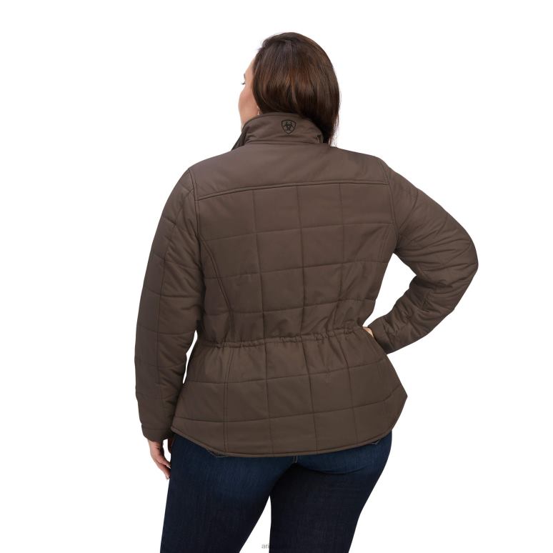 RJ66P3511 veste isolante crius Ariat hauts écorce de banian femmes