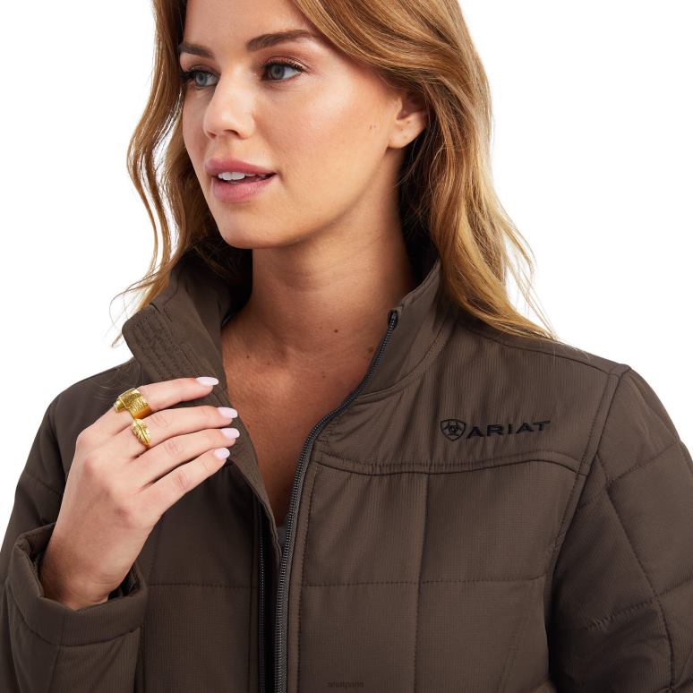 RJ66P3511 veste isolante crius Ariat hauts écorce de banian femmes