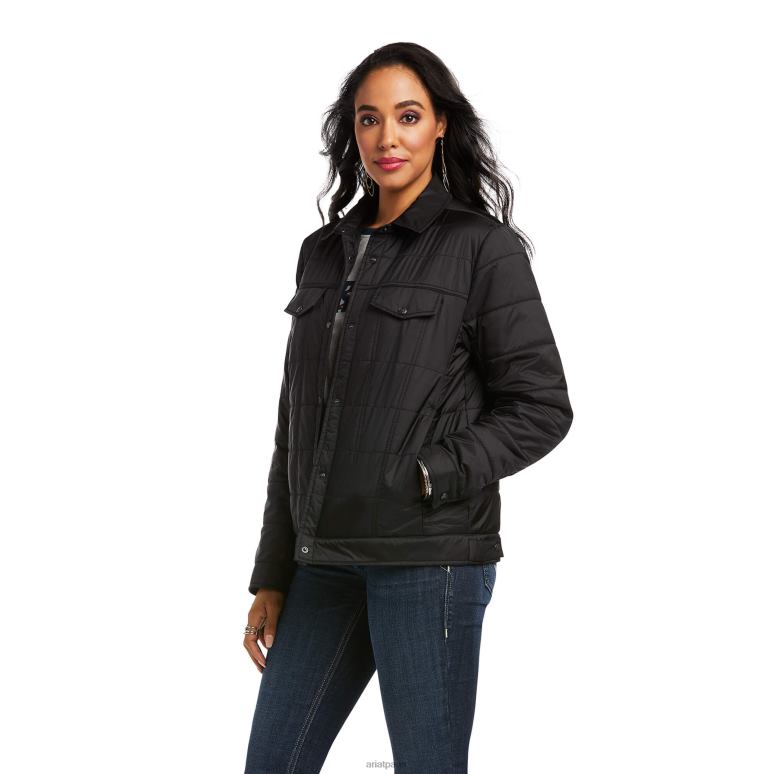 RJ66P3513 veste isolante style camionneur Ariat hauts noir femmes