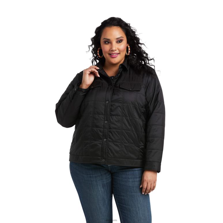 RJ66P3513 veste isolante style camionneur Ariat hauts noir femmes