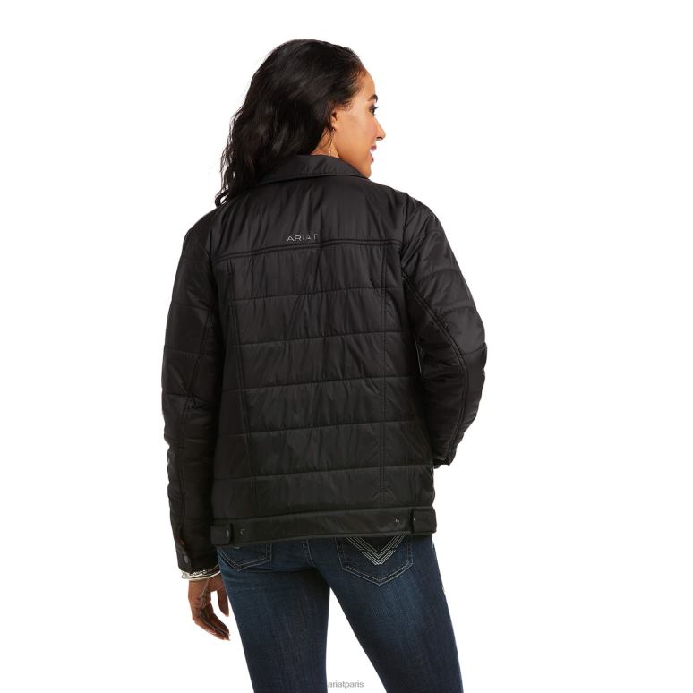 RJ66P3513 veste isolante style camionneur Ariat hauts noir femmes