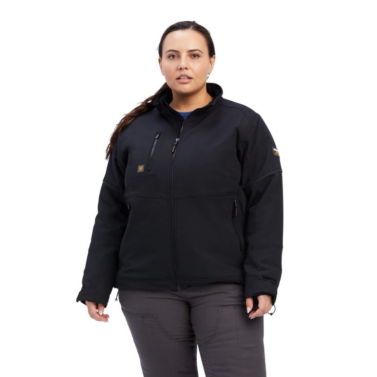 RJ66P3516 Veste isolante Durastretch Dri-Tek pour barres d'armature Ariat hauts noir femmes
