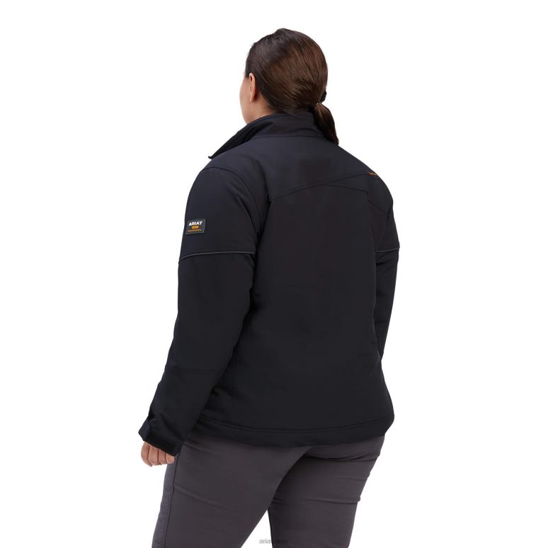 RJ66P3516 Veste isolante Durastretch Dri-Tek pour barres d'armature Ariat hauts noir femmes