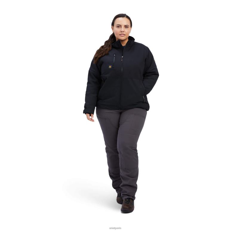 RJ66P3516 Veste isolante Durastretch Dri-Tek pour barres d'armature Ariat hauts noir femmes