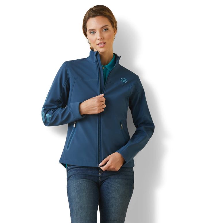RJ66P3533 nouvelle veste softshell de l'équipe Ariat hauts pétrole profond femmes