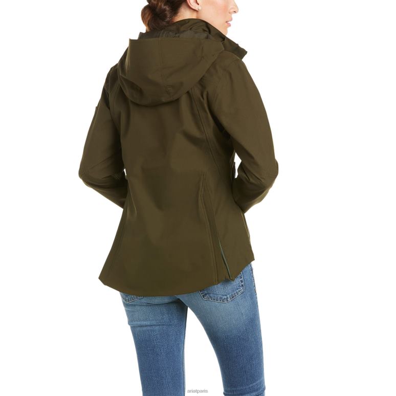 RJ66P3538 veste imperméable côtière Ariat hauts relique femmes