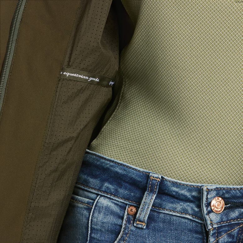 RJ66P3538 veste imperméable côtière Ariat hauts relique femmes