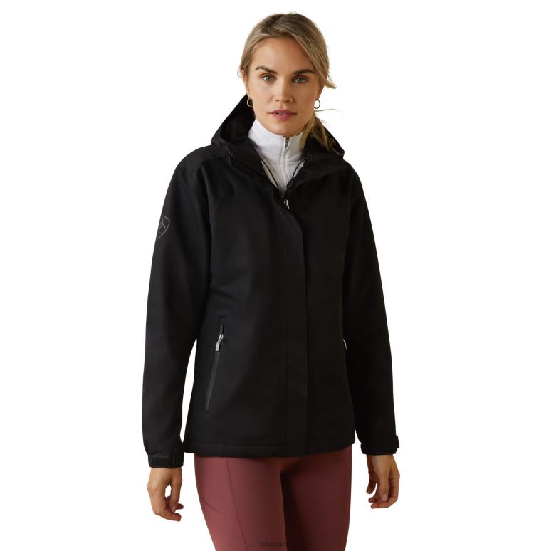 RJ66P3562 veste imperméable spectateur Ariat hauts noir femmes