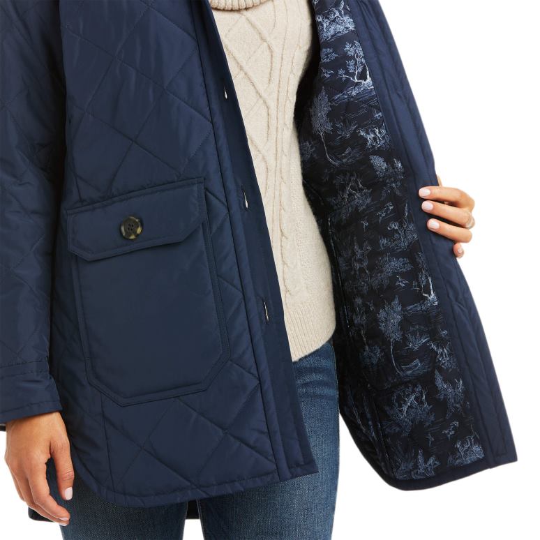 RJ66P3574 veste-chemise belmont Ariat hauts marine femmes