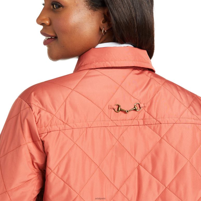 RJ66P3578 veste-chemise belmont Ariat hauts Marsala femmes