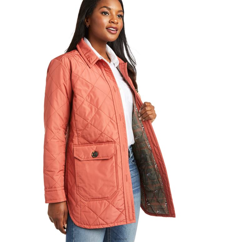 RJ66P3578 veste-chemise belmont Ariat hauts Marsala femmes