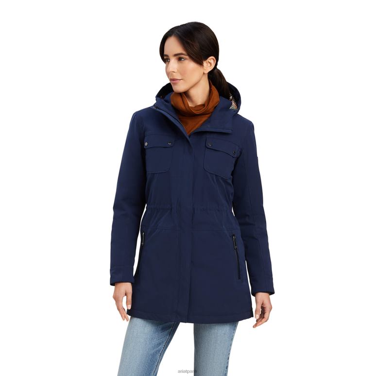 RJ66P3591 parka argentium Ariat hauts marine femmes