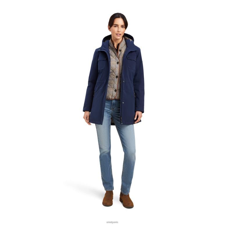 RJ66P3591 parka argentium Ariat hauts marine femmes