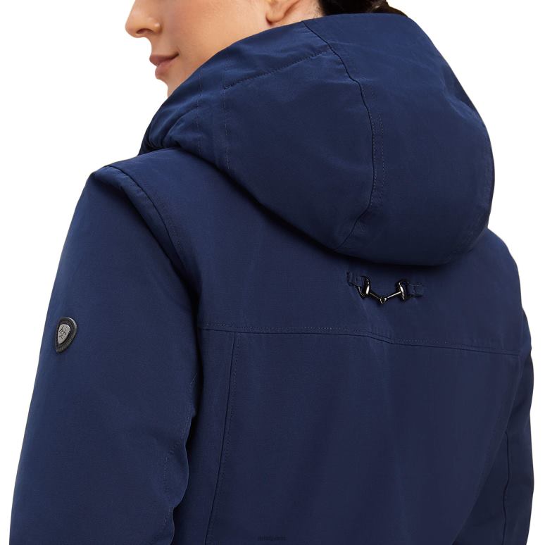 RJ66P3591 parka argentium Ariat hauts marine femmes