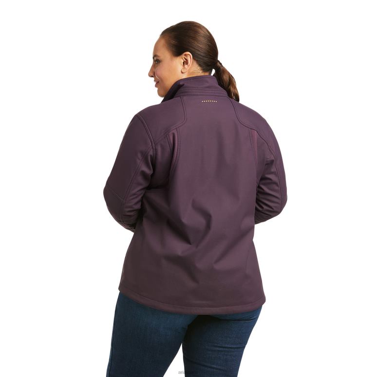 RJ66P3592 veste softshell en toile stretch rebar Ariat hauts prune parfaite femmes