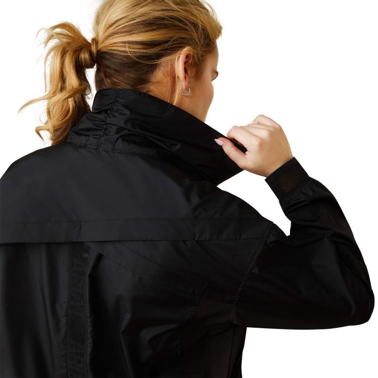 RJ66P3598 respirer la veste Ariat hauts noir femmes