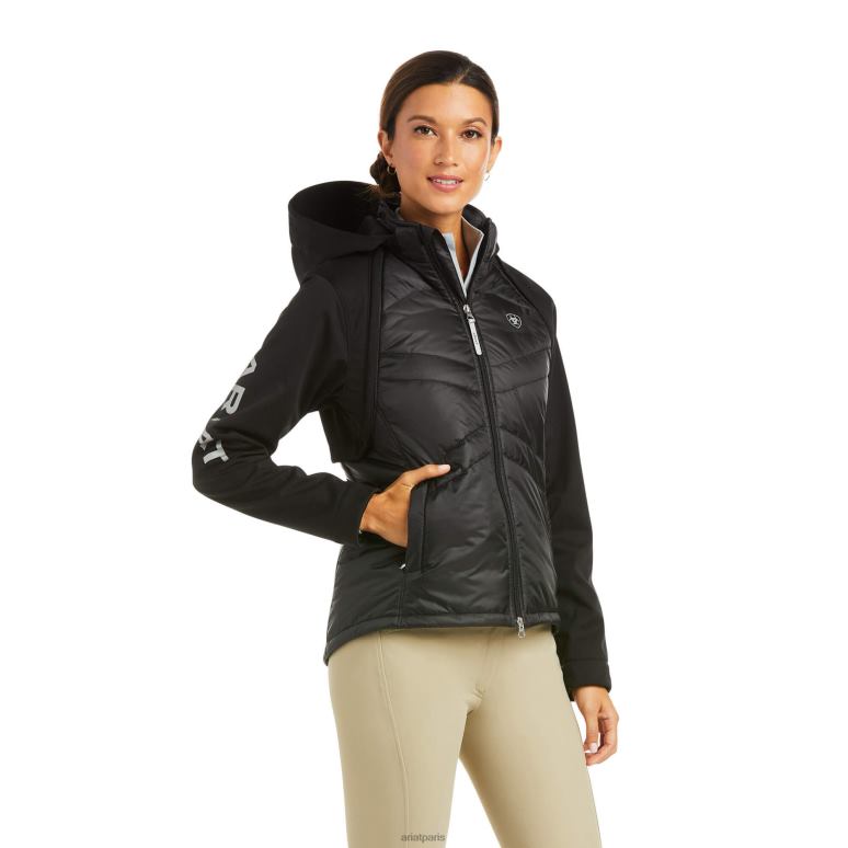 RJ66P3599 répondre veste Ariat hauts noir femmes