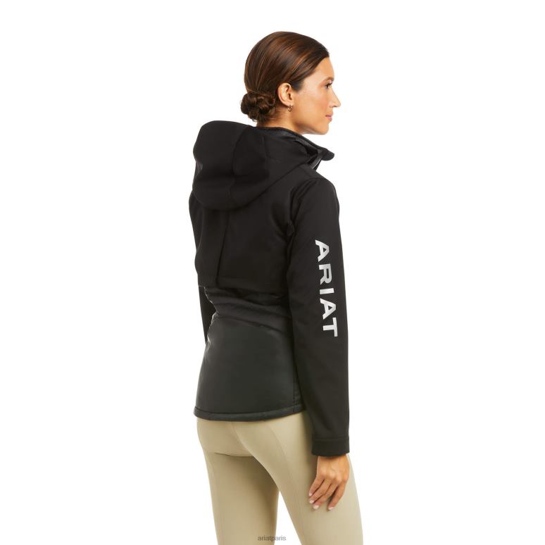 RJ66P3599 répondre veste Ariat hauts noir femmes