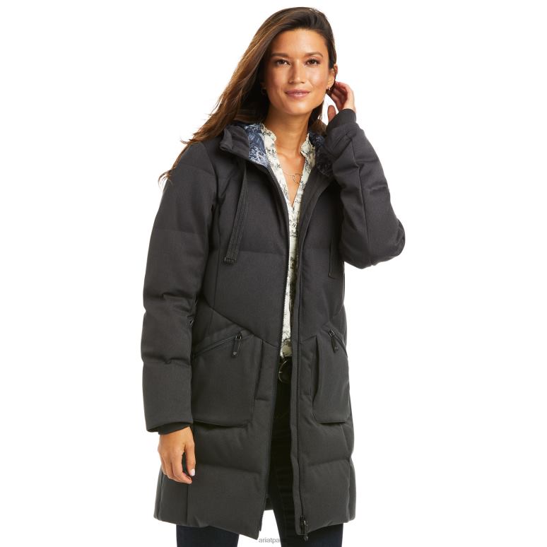 RJ66P3604 doudoune menlo Ariat hauts charbon femmes