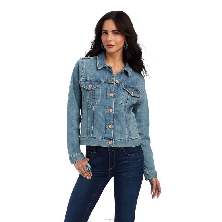 RJ66P3628 veste en jean Ariat hauts Utah femmes