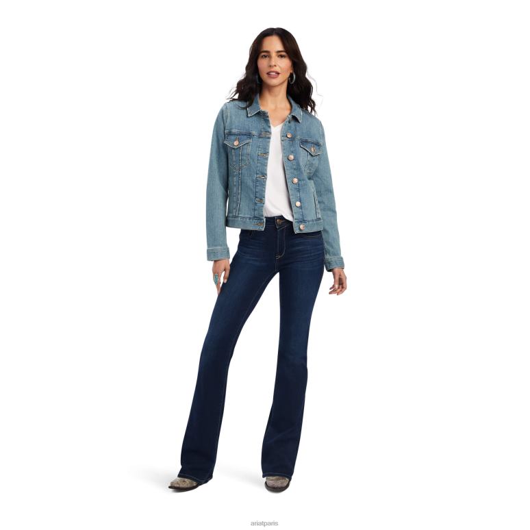 RJ66P3628 veste en jean Ariat hauts Utah femmes